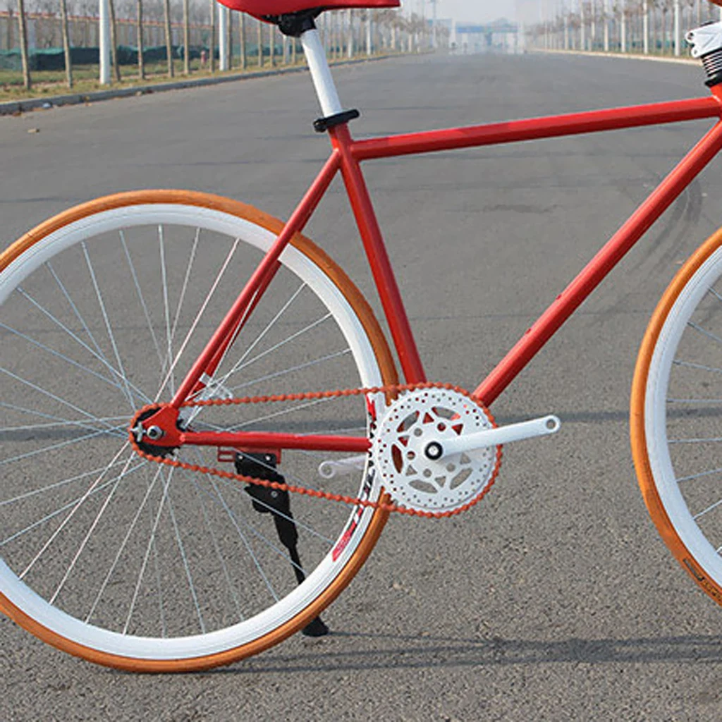 96 Links Red Bike Chain Fixed Gear Track BMX Single Speed Chains 1/2' X 1/8'  Bicycle Accessories