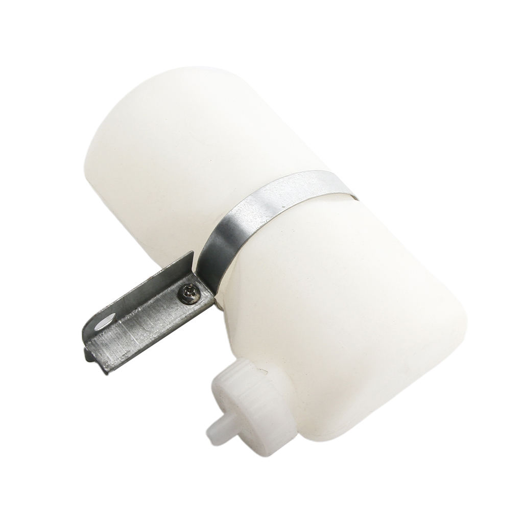 dolity White Plastic Engine Radiator Coolant Bottle Overflow Reservoir Tank  for 250cc 350cc Quad Dirt Bike ATV