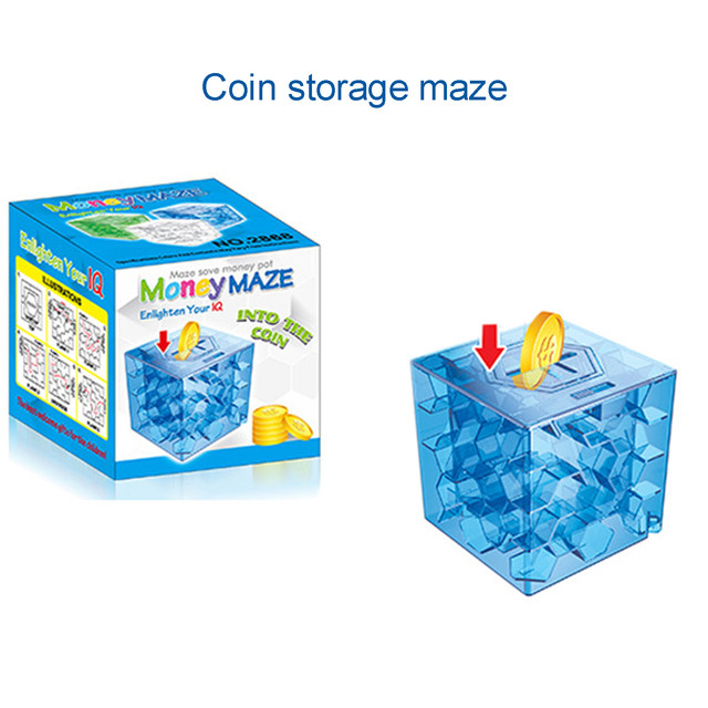 Puzzle Cube Magique Labyrinthe 3D pour Bébé et Enfant, Tirelire à