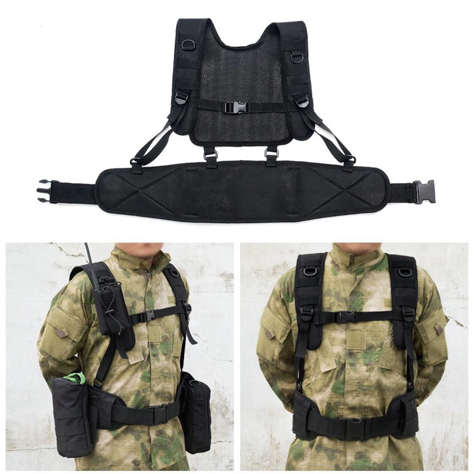 Paintball Utility Vest, Breathable Lightweight Hunting Fishing Vest for Men
