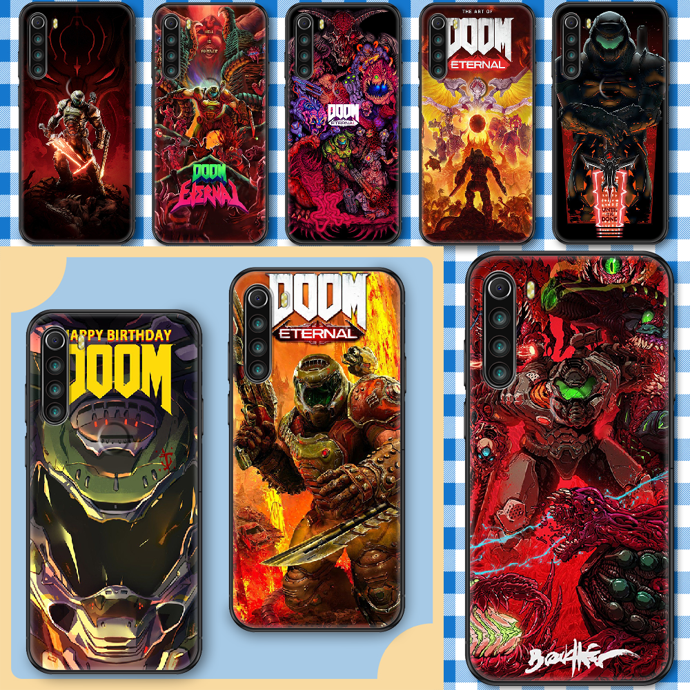 Чехол для телефона Doom Game для Xiaomi Redmi Note 7 8 9 10 7A 8T 9A 9T 9S  10S Pro, черный роскошный 3D чехол из ТПУ, красивый чехол | AliExpress