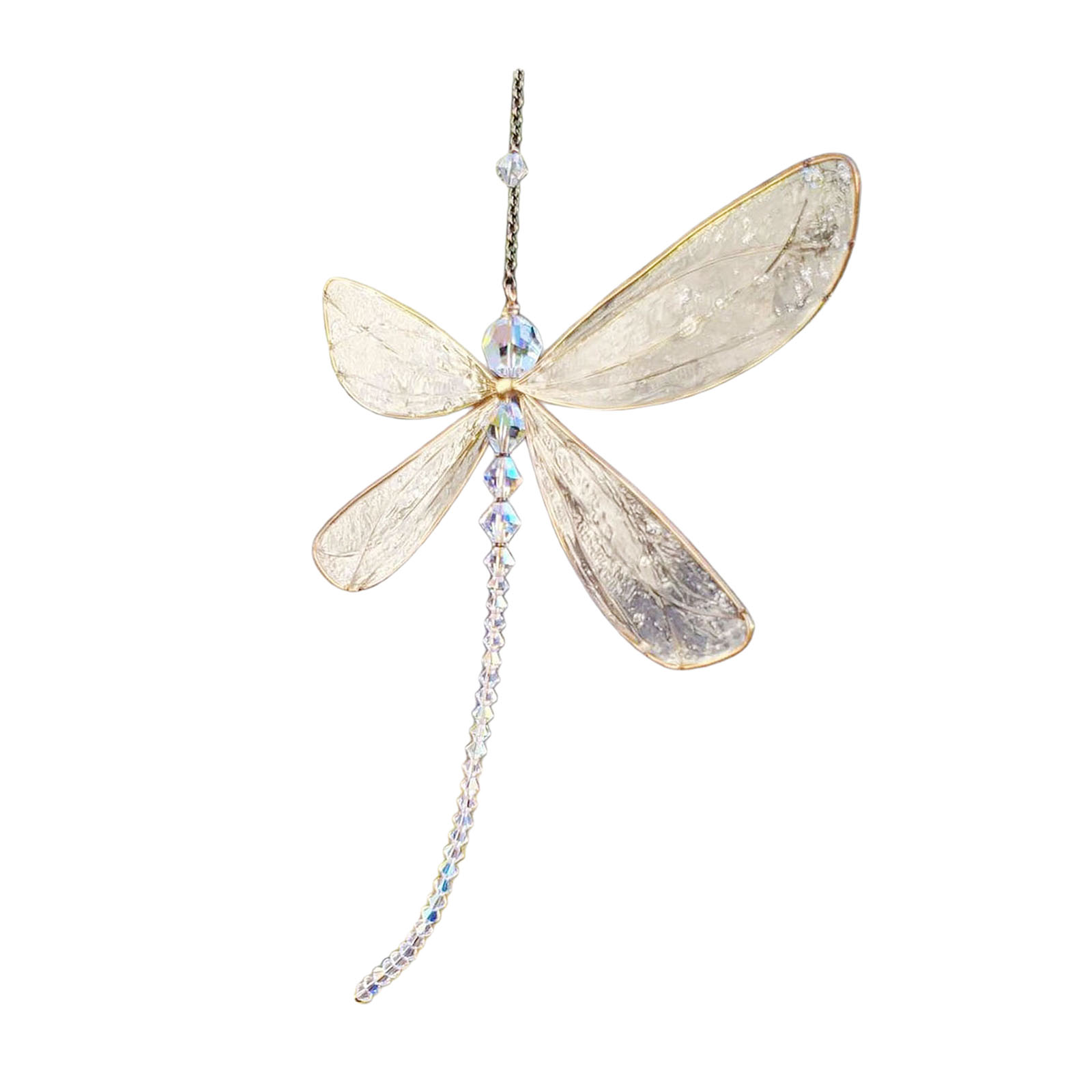 Dragonfly Crystal , Dragonfly Window Hanging Decor, Crystal  Dragonfly Pendant Ornament for Patio Garden Lawn