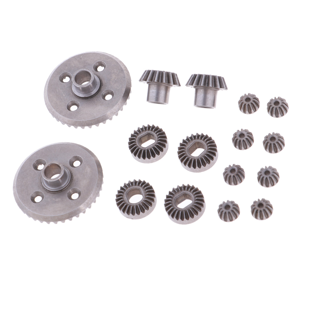 Set Steel Diff Differential Main Metal Spur Gears Pinions for WLtoys A949 A959 A969 A979 184012 1/18 RC Car
