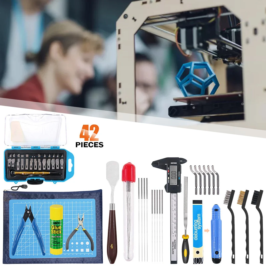 42XS 3D Printer Tools Kit DIY Cleaning and Disassembly Digital caliper Printing Accessories for Art Cutting Precision Carving