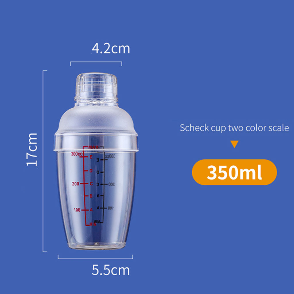 Cocktail Shaker With Measurement Wine Martini Drinks Mixer Mixing Bartender Party Shaker Tools