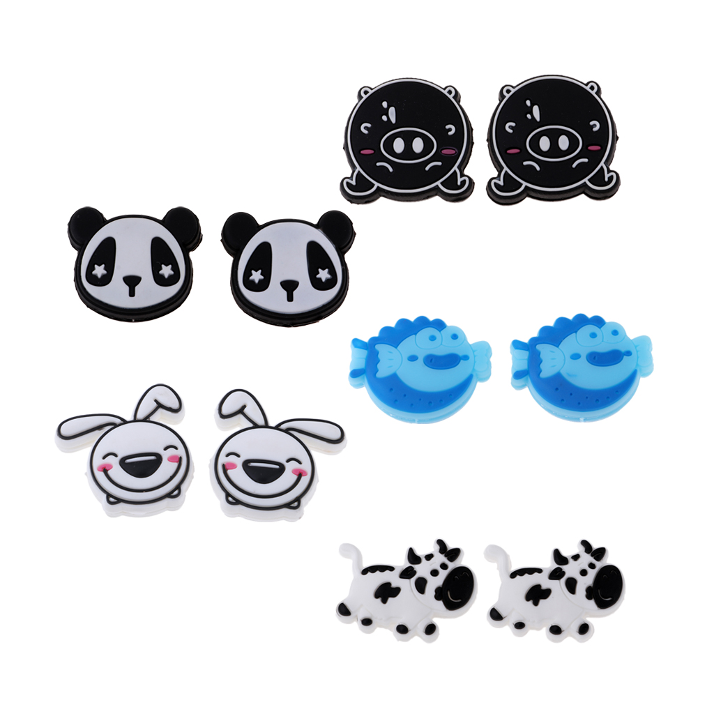 Set of 2 Silicone Shock Absorber Vibration Dampeners for Tennis Rackets Strings