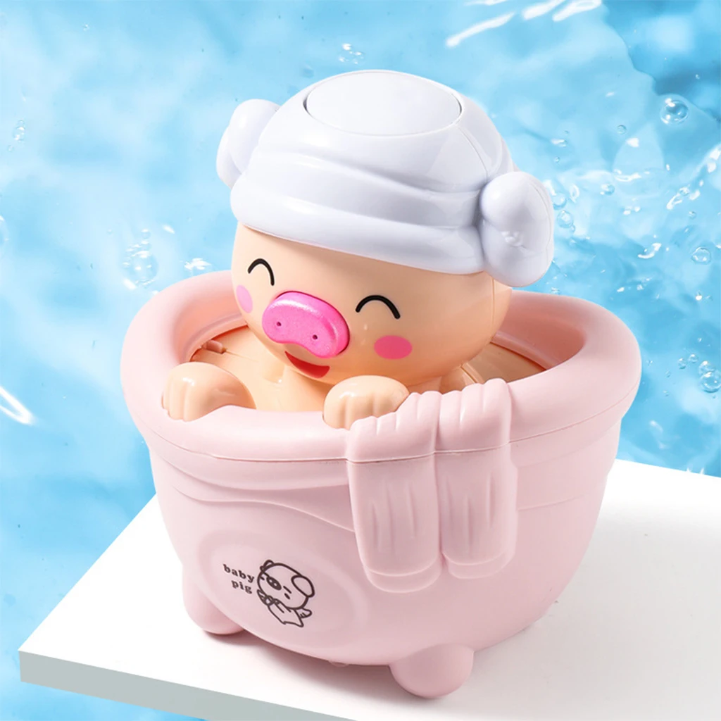 Toys Water Spray Shower Pig Shaped Bathtub Pool Water Game Delighten Child