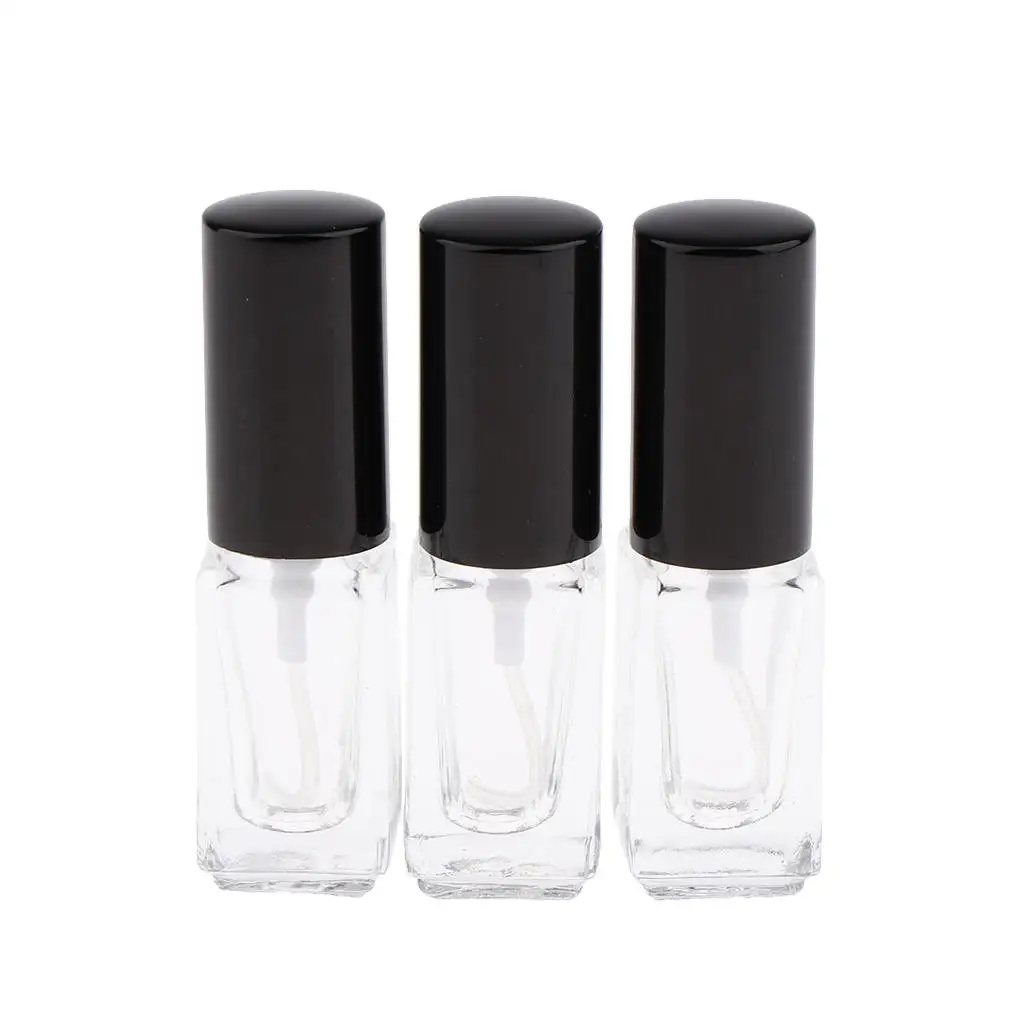 3mL Portable Travel Glass Spray Bottles Pump Fine Mist Atomizer 3Pcs for Perfume Cologne Splash Filling