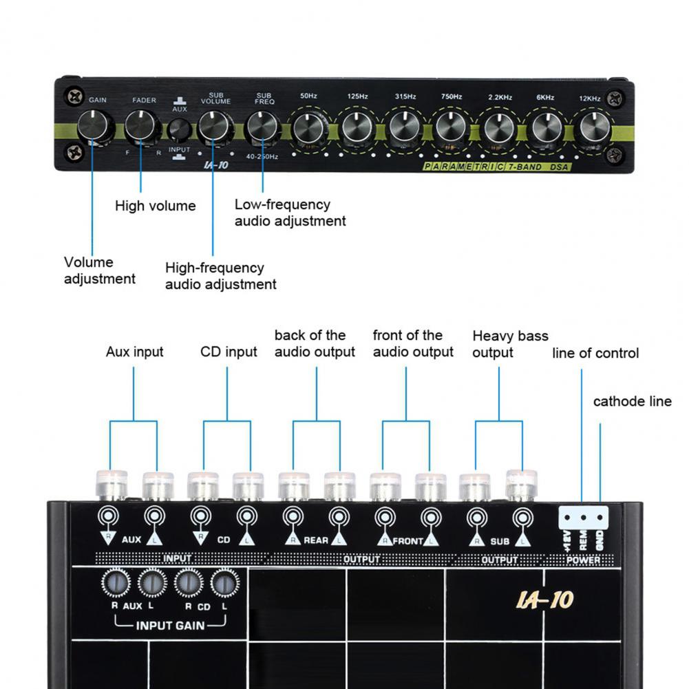 Title 9, Audio Equalizer High Sensitivity Universal ABS ...