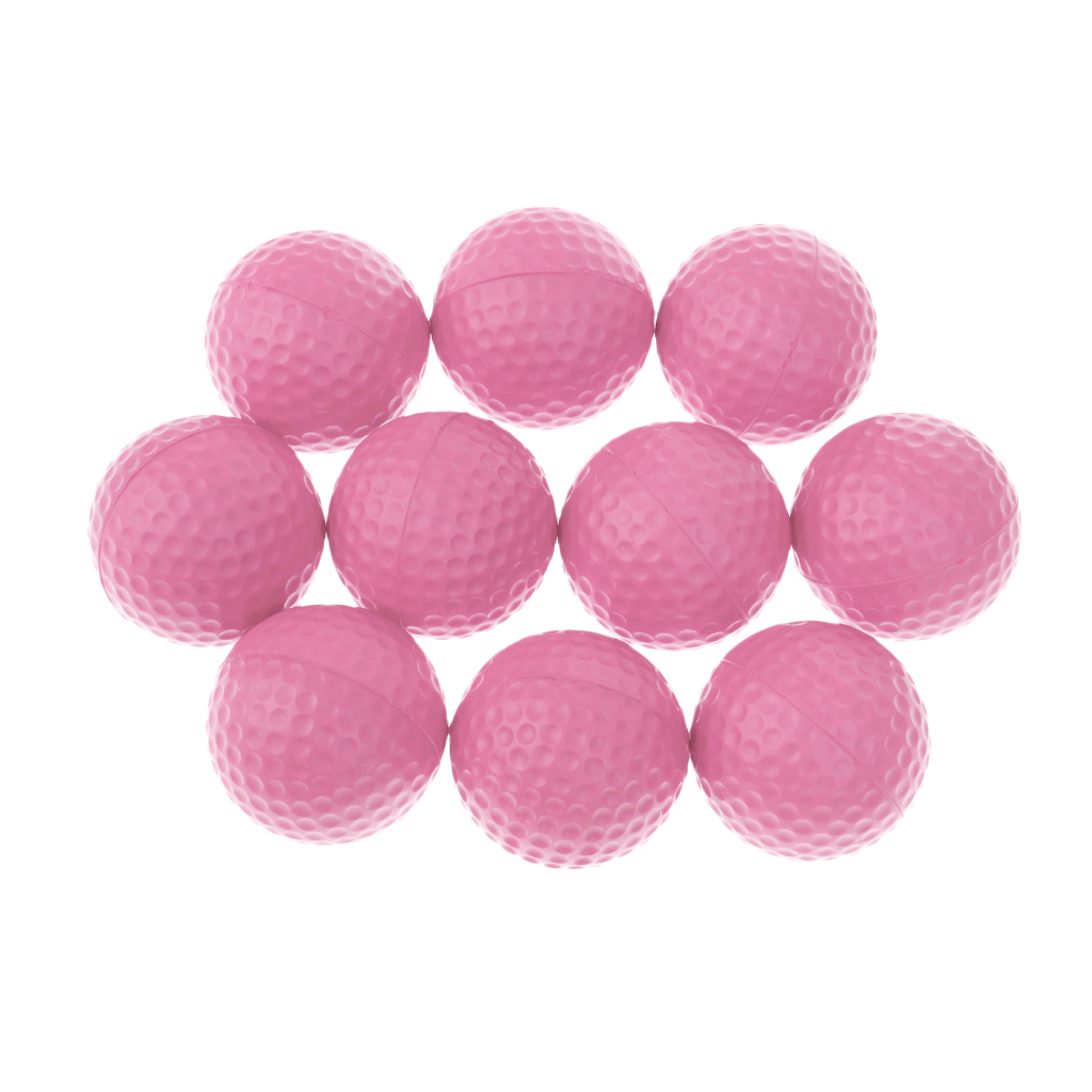 10 Pieces PU Foam Sponge Golf Training Soft Balls Golf Practice Balls Indoor Outdoor Golfer Training