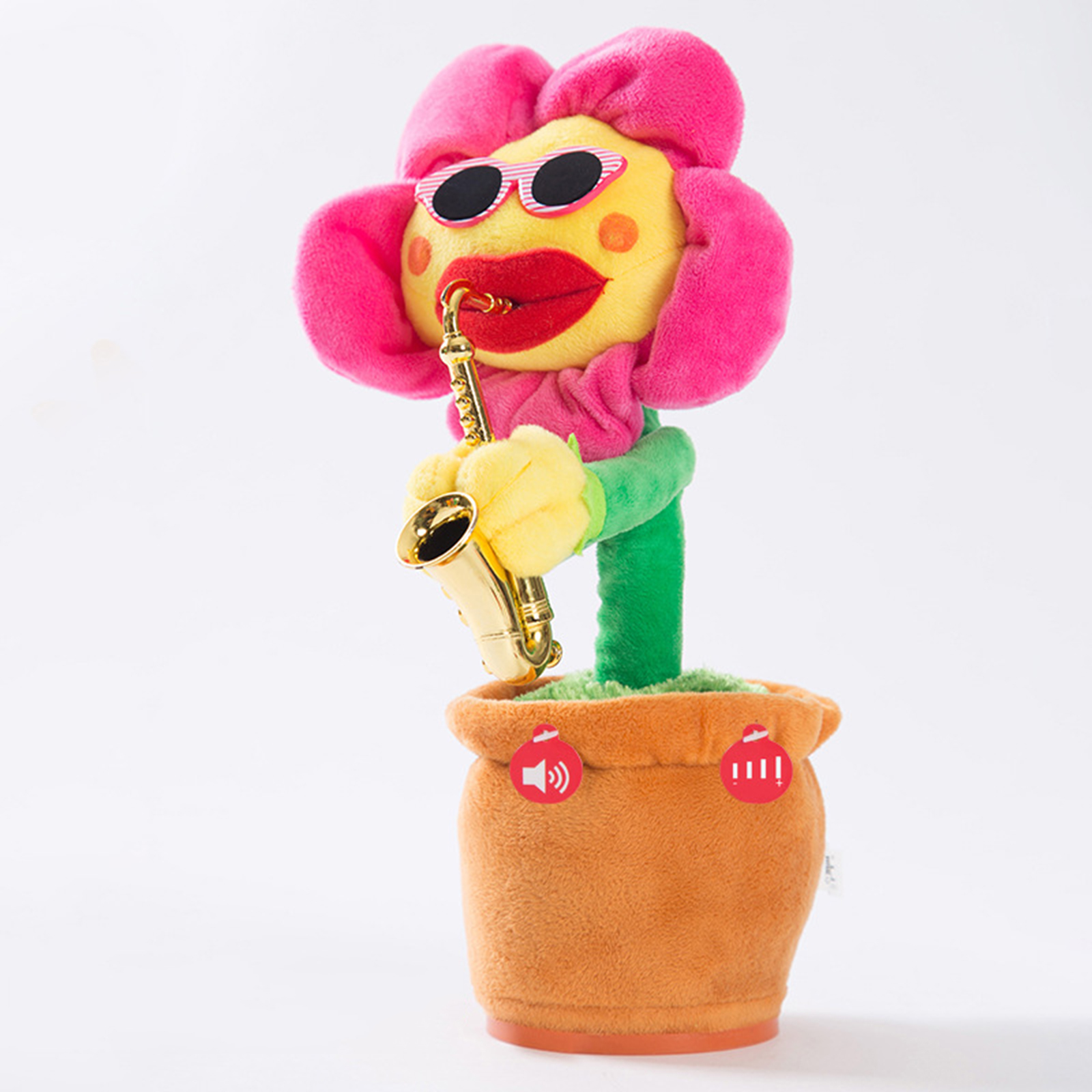 Flowers  Funny Music Plush Toy 120 Songs Battery Powered