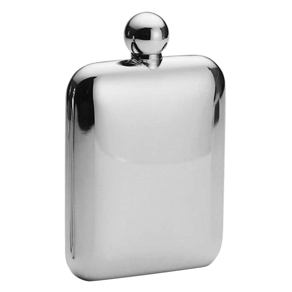 6oz Stainless Steel  Hip Flask Alcohol  Liquor Screw Cap&Funnel
