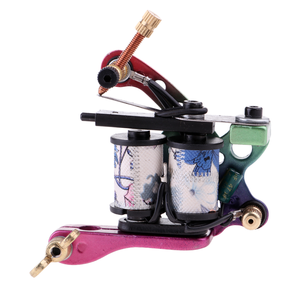 Pro Tattoo Machine Body Art Liner Shader 10 Wrap Coil Tattoo Supply