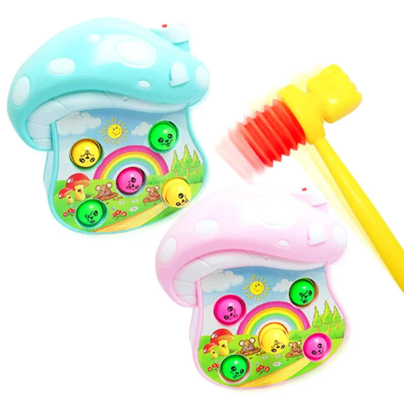 2pcs Plastic kids handle hammer hit hamster toy accessories baby gift toys YE 
