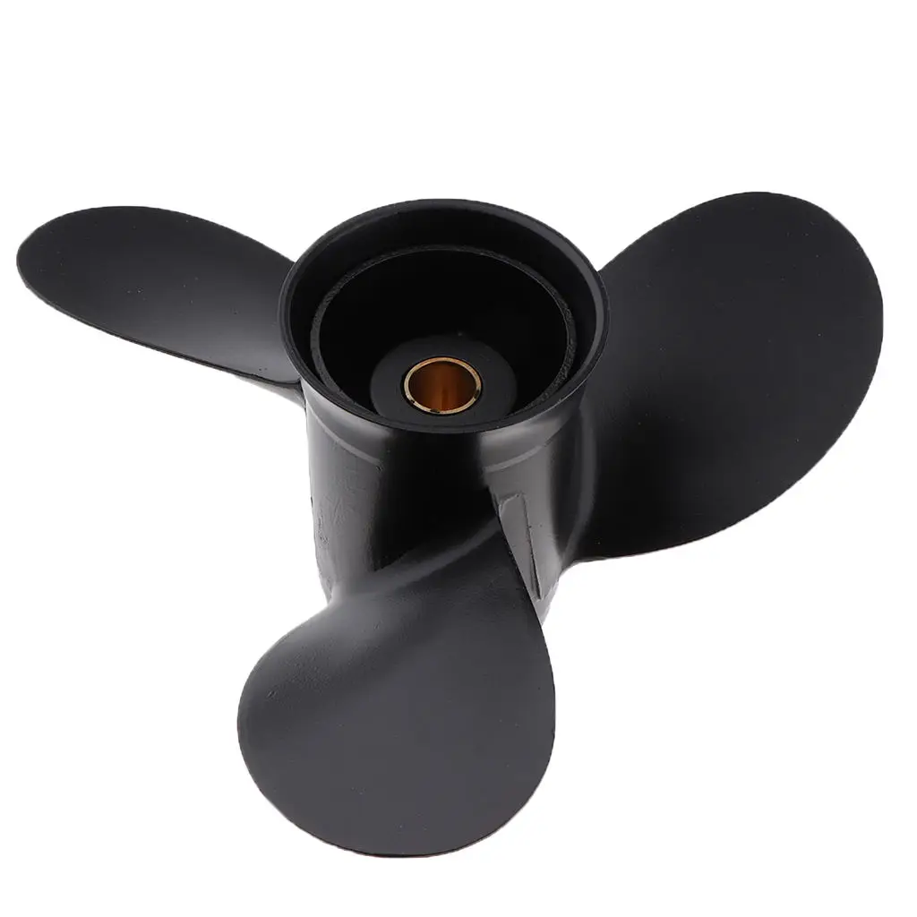 Black Boat Engine Propeller 8.5 X 9 for Tohatsu 2 & 4 STROKE 6 HP 8 HP 9.8 HP