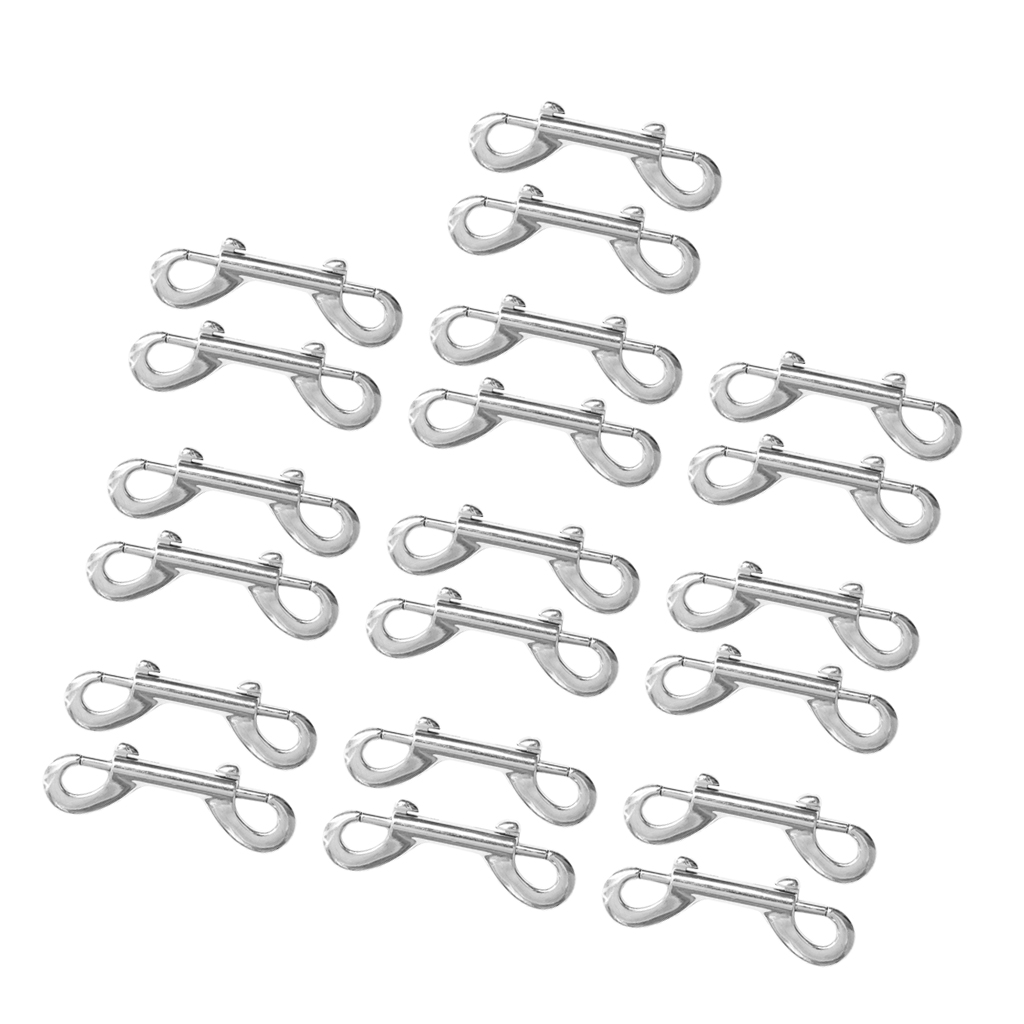 20PC Double Ended  Hook Clip Snap Hook Long  Snap Clip Heavy Duty