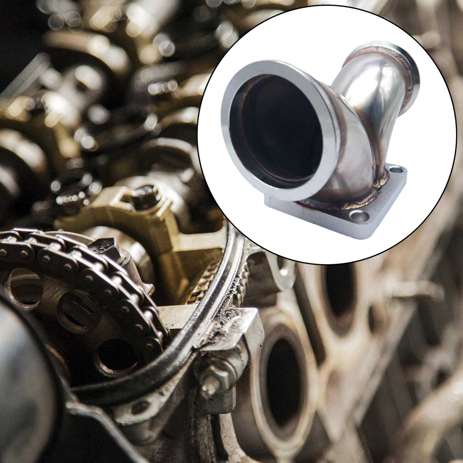 TU-TSF03 Car Turbo T4 Twin Scroll Flange to 3