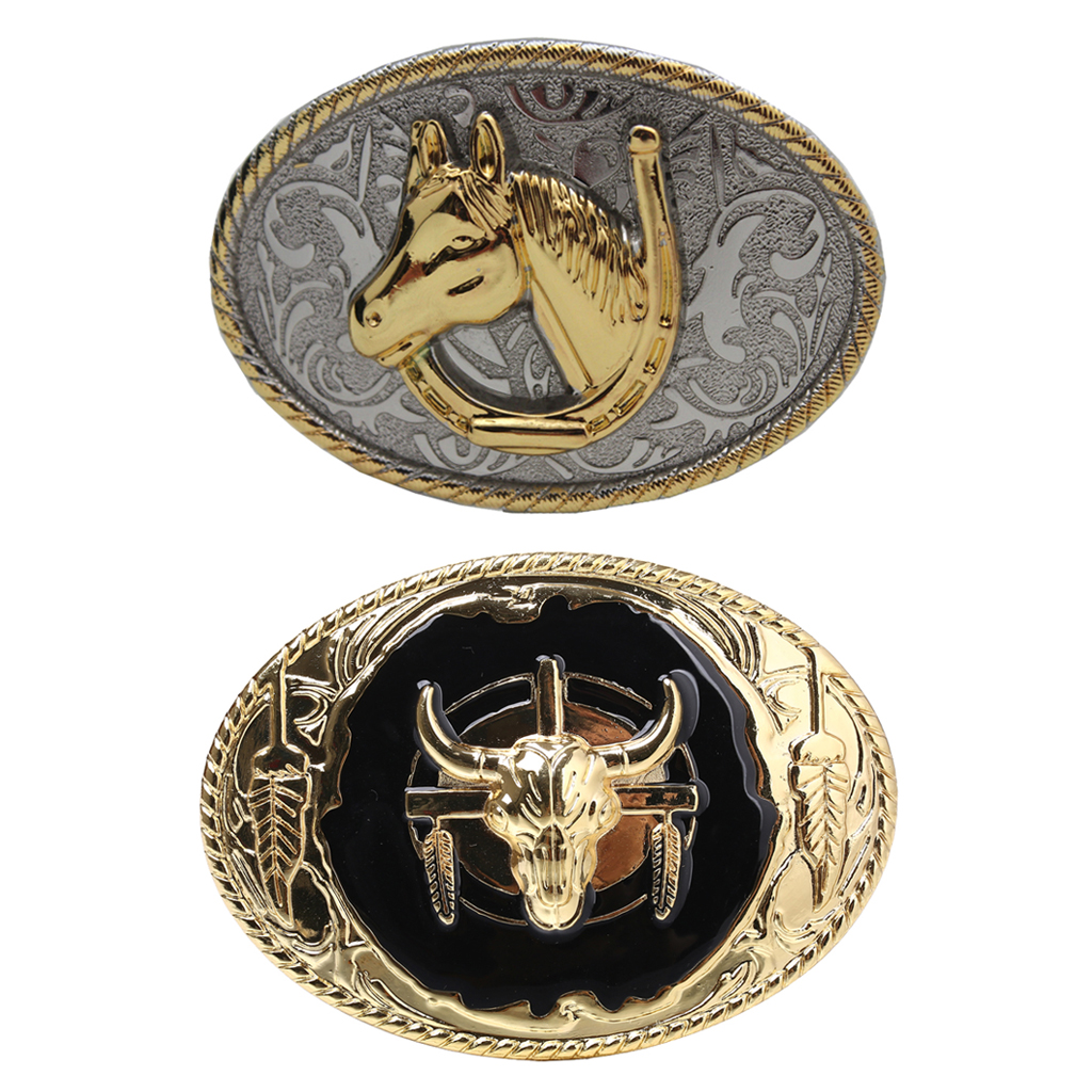 Women Men's Rodeo Western Cowboy Cowgirls Belt Buckle Jeans Belt Accessories