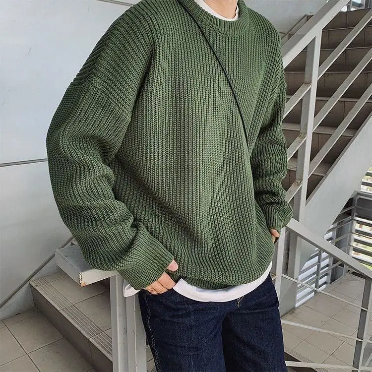 white turtleneck mens Hip Hop Knitwear Men Sweaters Harajuku Fashion Male Loose Tops Casual Streetwear Pullover Sweater Korean 2022 New Spring Clothes thom browne sweater