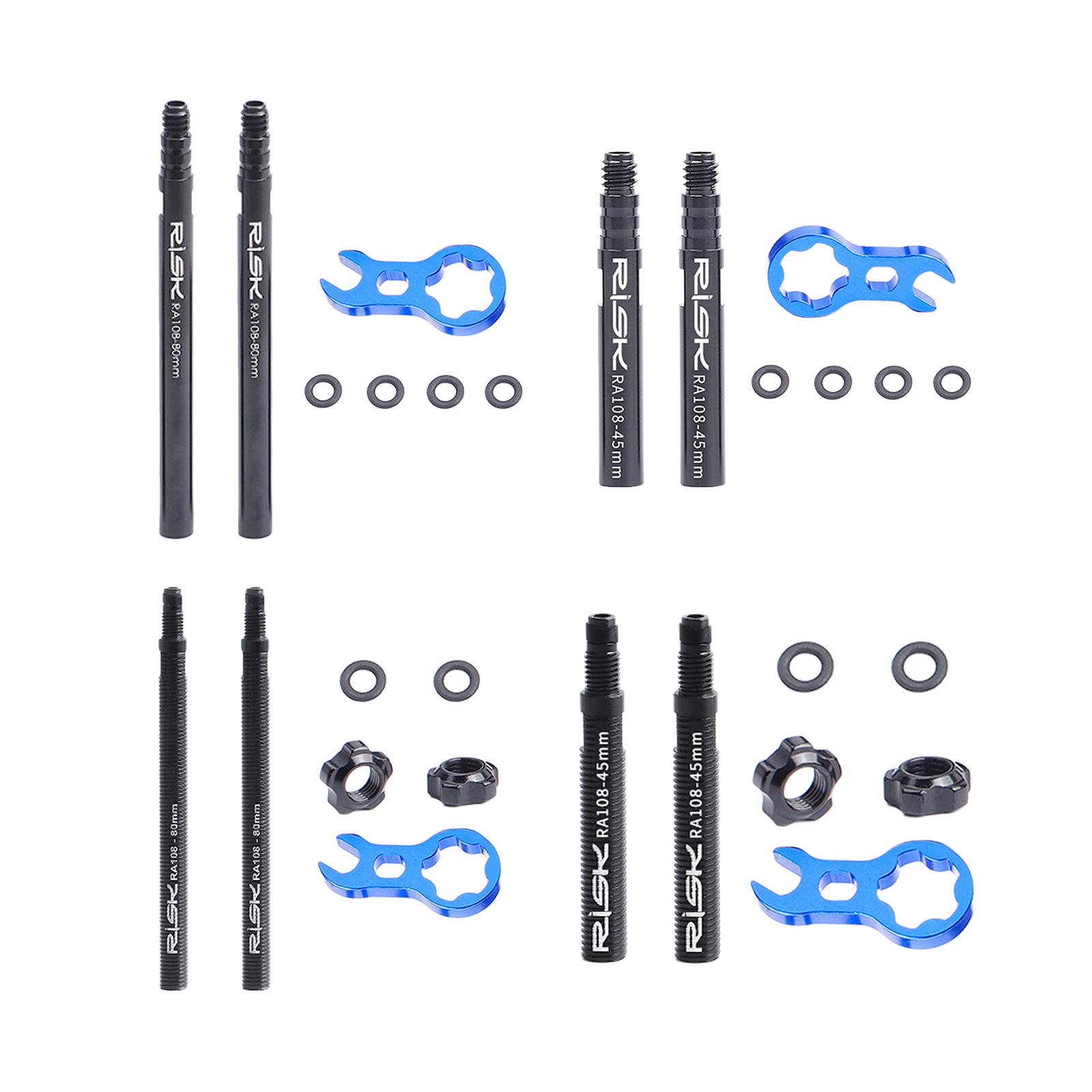 Bicycle Air Nozzle Bike Valve Bike Pump Valve Extender Valves Extension for Road Bike