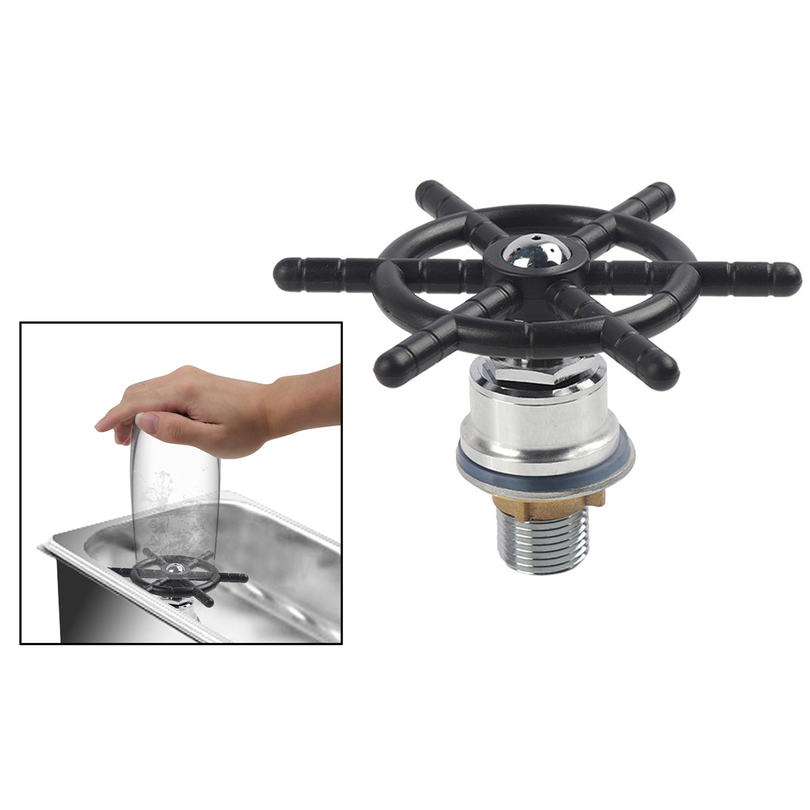 Beer Glass Rinser Washer Bottle Sprayer Steaming Pitcher Washing Accessories