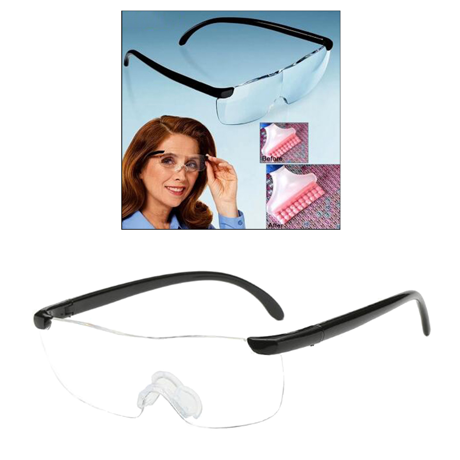 Magnifying Glass Eye Sewing Magnifier Light-weight Glasses Style Magnifier Gifts for Mom Grandmother