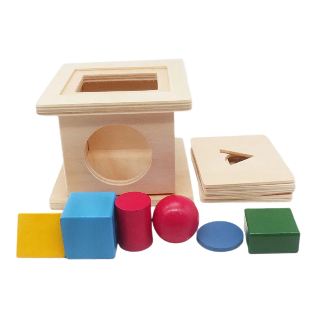 Boxed Shaped Matching Game Toys 6 In 1 Shape Sorter Kids Color Cognitive Development Toy