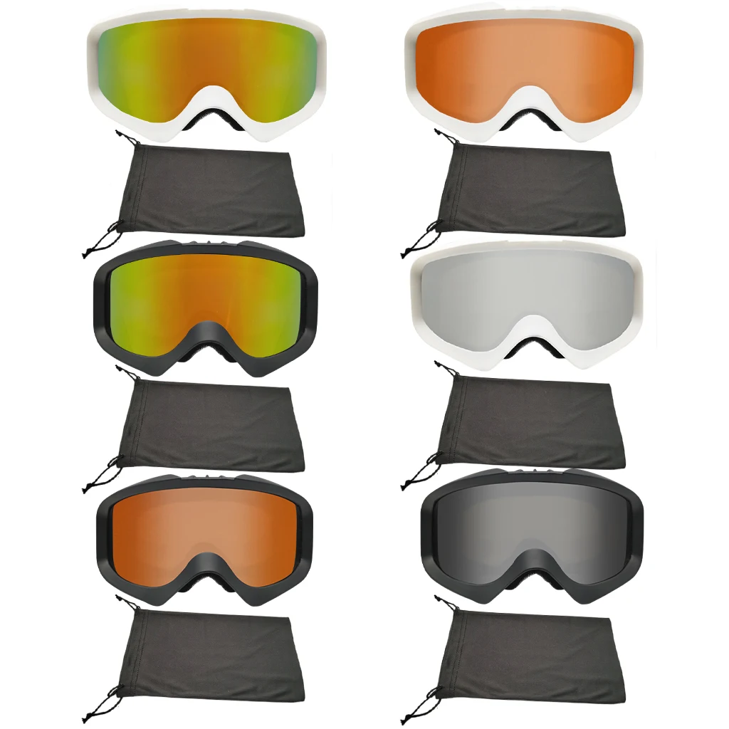Mens Womens Snow Ski Goggles Anti-Fog Dual Lens UV400 Snowboarding Snowmobile US 