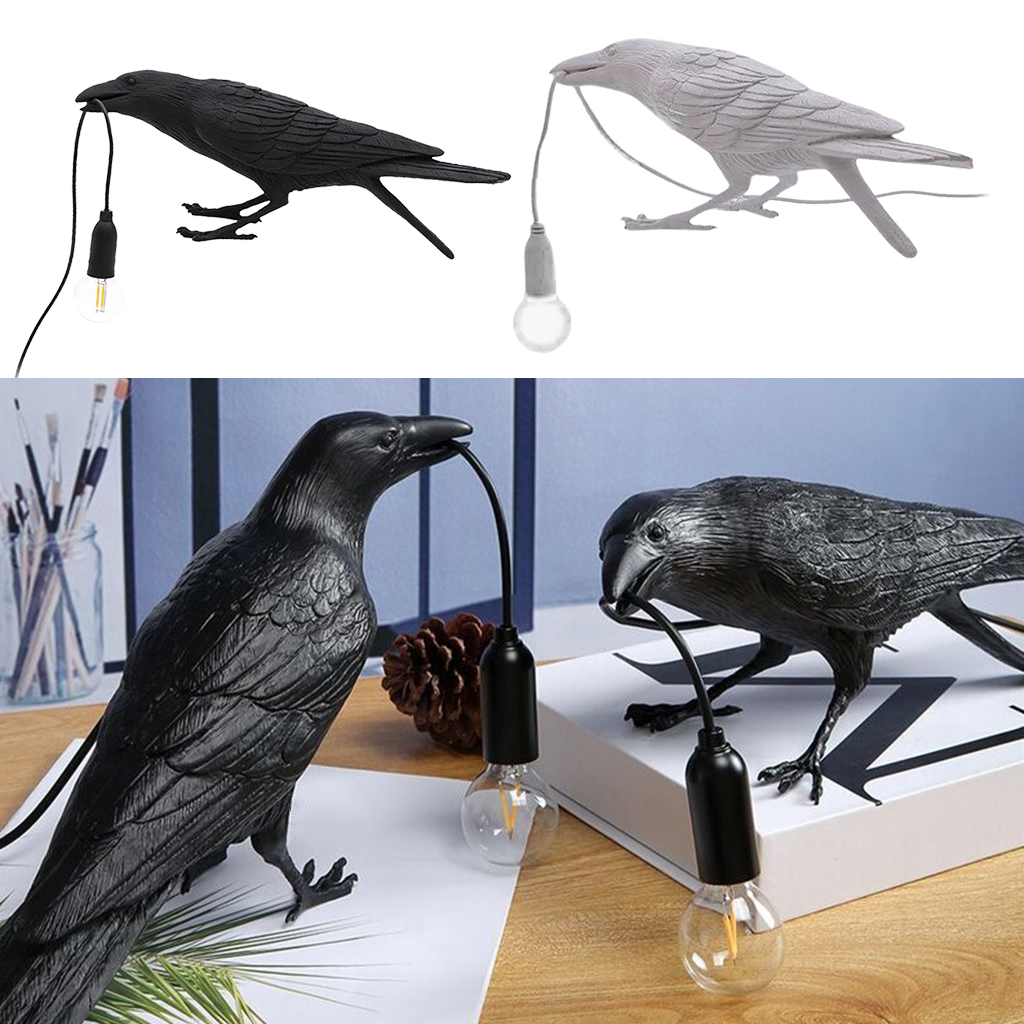 Crow Reading Lamp Table Light Bedside Bedroom Porch Sconces Decor Modern