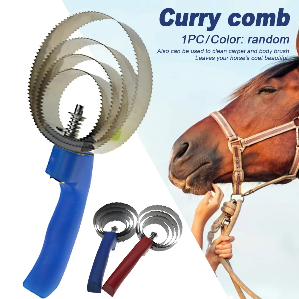 Grooming Portable Stainless Steel Cleaning Brush Scratching Reversible With Soft Touch Grip Pet Supplies Curry Comb Handheld