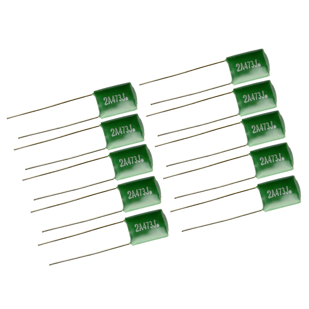 10x 0.047uf Polyester Film Capacitors Green for Electric Guitar/Bass Part Luthier Supply