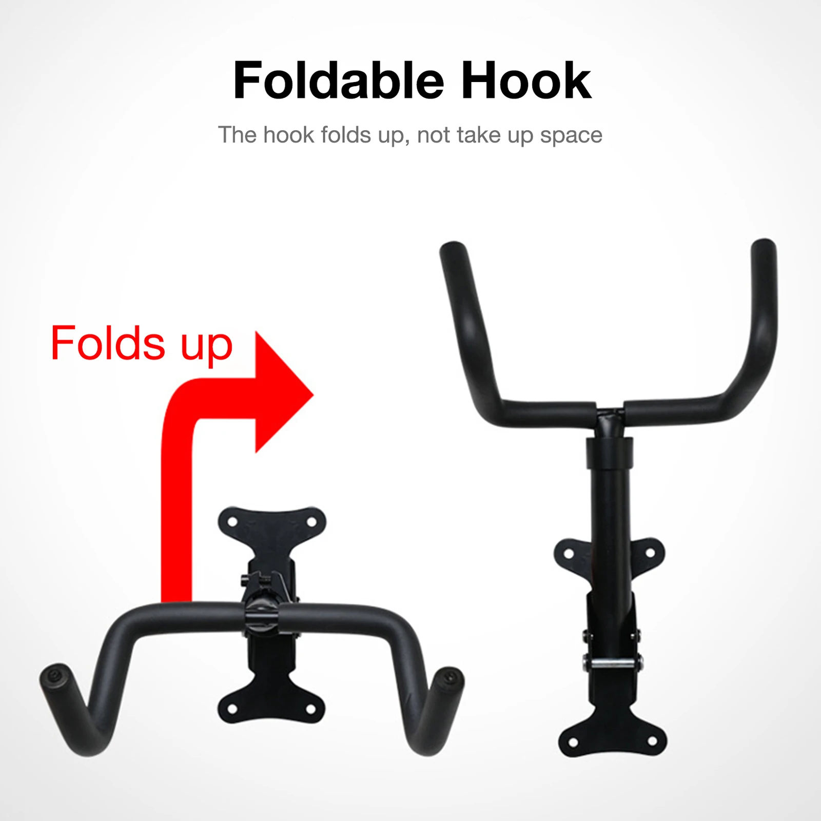 1PCS Bicycle Wall Stand Holder Foldable MTB Road Bike Storage Hanging Hanger Hook Cycling Display Rack Support Stand Bracket