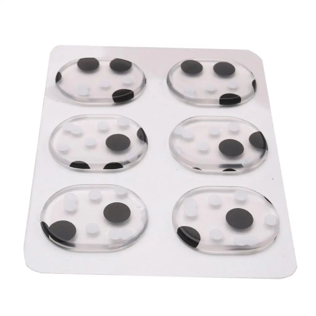 6pcs/set Drum Dampeners Gel Pads Silicone Drum Dampening Pads Non-Toxic Drum Dampener Muffling Drum Sound Dampening Silencer