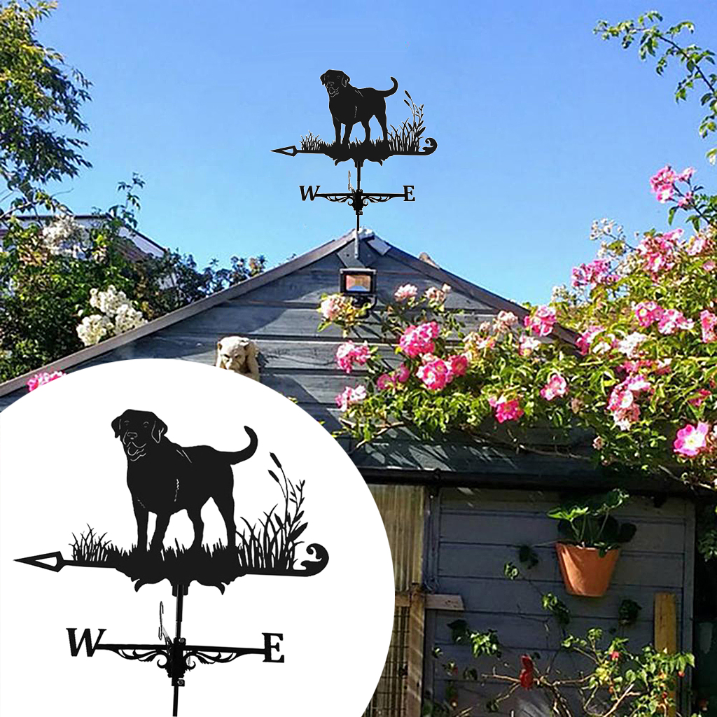 Weather Vane Wind Direction Indicators Home Roof Garden Farm Helicopter Metal Weathervane Farm Durable Roof Mount