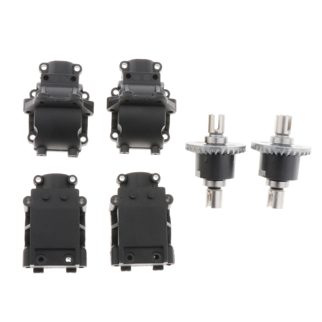 14th 2Pcs Differential Gears + 2Pcs Box Cover Replacement Set for 144001