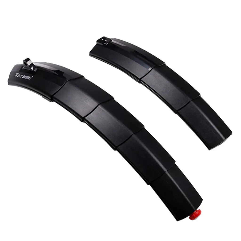 Foldable Cycling Bicycle Bike Front Rear Fenders Mudguard Adjustable Bicycle Rear Fenders Mudguards Mud Guards Accessories