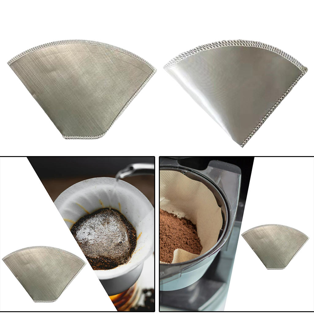 Paperless Stainless Steel Coffee Filter Eco-Friendly Flexible Mesh Coffee Filters for Hario Other Carafes