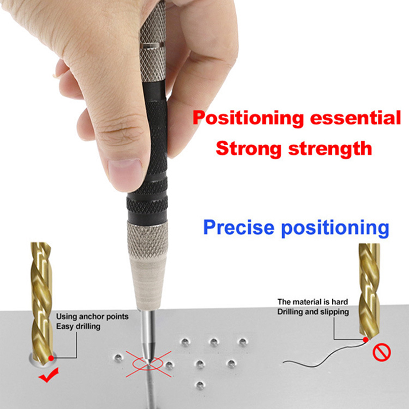 Automatic Center Punch Super Strong Centre Punch General Automatic Center Punch Adjustable Spring Loaded Metal Drill Tools