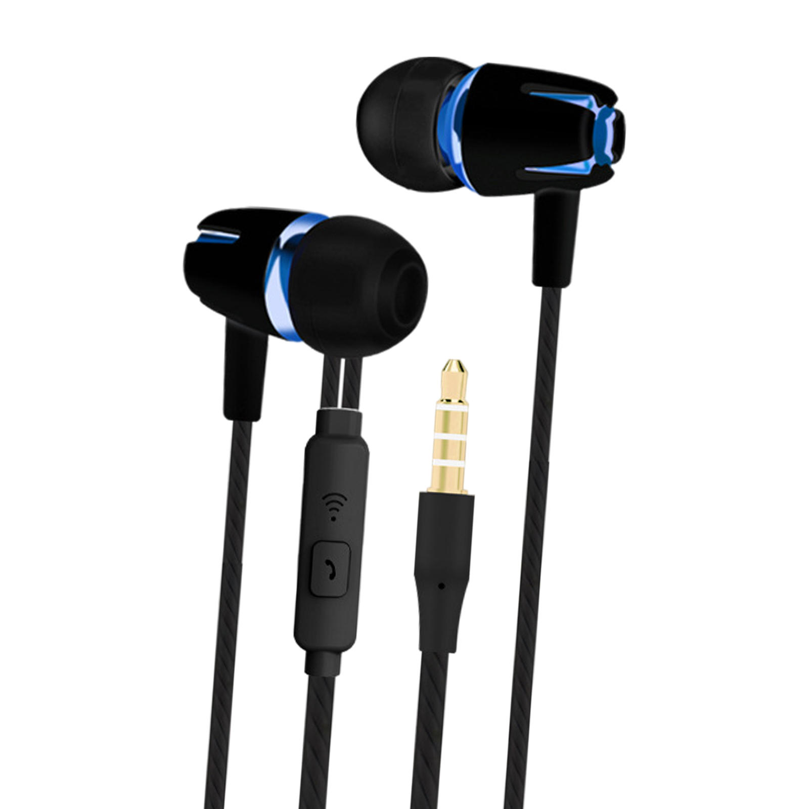 Phones Wired Headphones Noise Isolating Wired Earbuds Earbud Headset In-Ear Earphone for Running Workout Gaming Gym Exercise