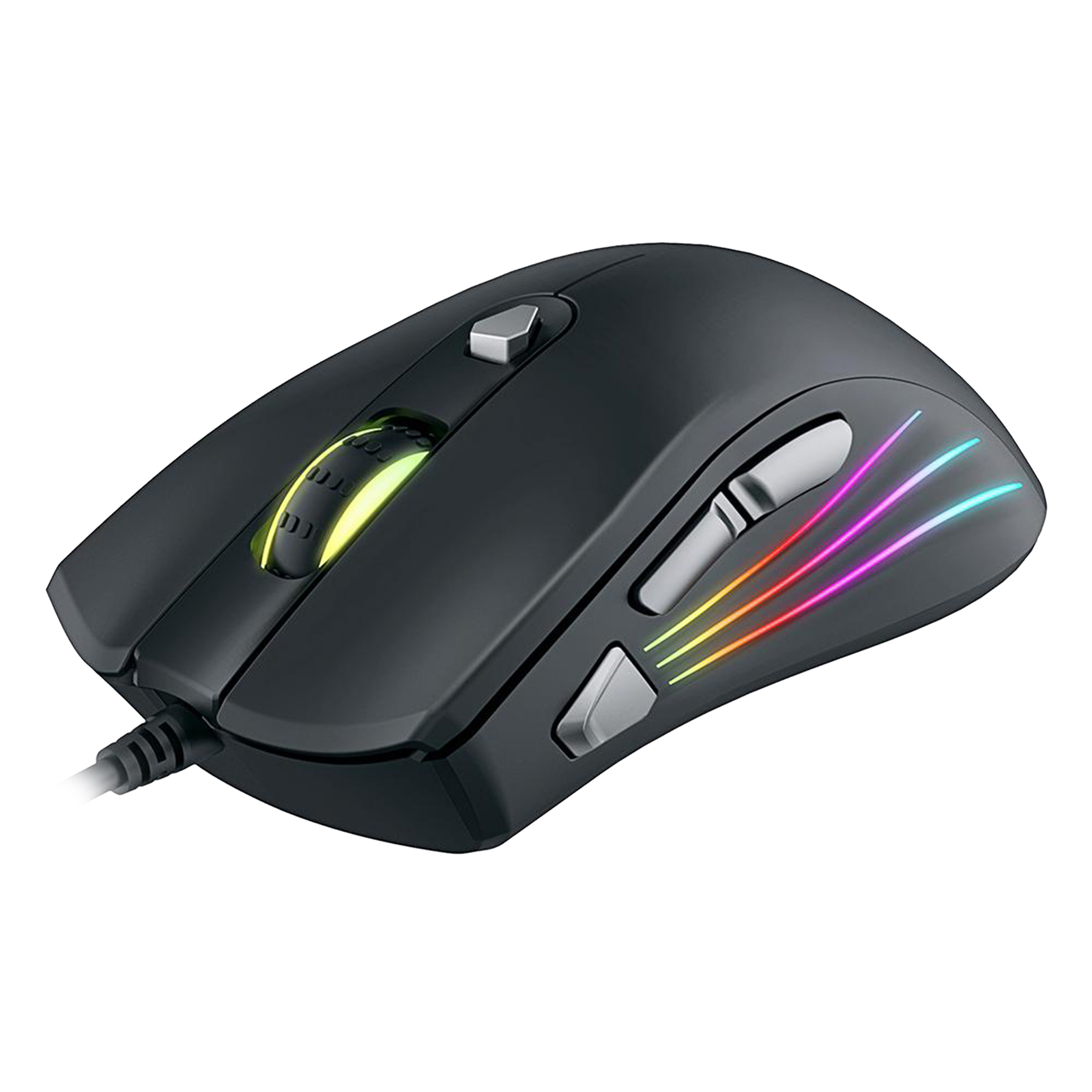 Gaming Mouse (Optical Sensor (800 to 7200 DPI), RGB Illumination, 7 Programmable Keys) Black