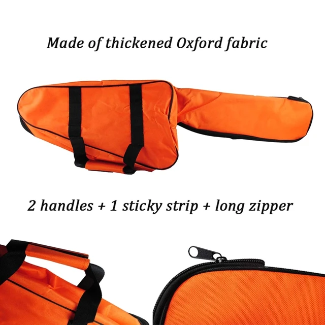 Sac de transport pour tronçonneuse Chainsaw - Protection portable - Étanche  - Sac de rangement assorti (90X26X27cm/orange)