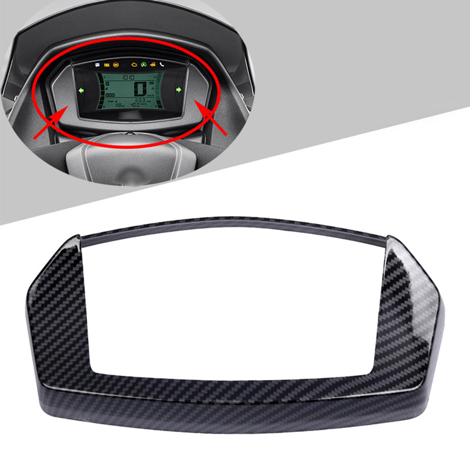 Speedometer Instrument Cover Spare Parts Accessories Speedometer Instrument Case Shell Frame Fits for Nmax 155, 125, 2020, 2021
