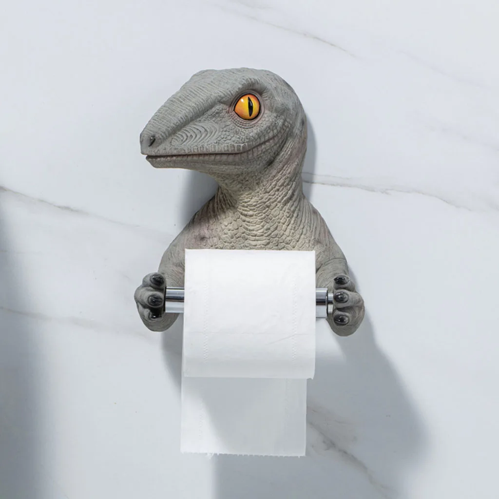 3D Dinosaur Toilet Paper Holder, Armazenamento de
