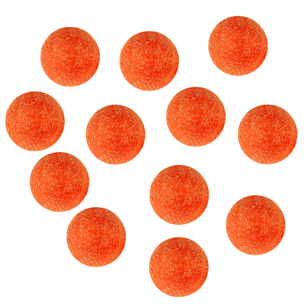 Tournament Orange Matte Table Foosball Balls 36mm Regulation Size, Set Of 12