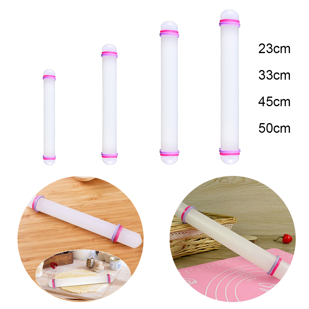 PP Rolling Pin Non-Stick Sugar Skin  Cake Roller Baking Tools Fondant Cake Dough Roller