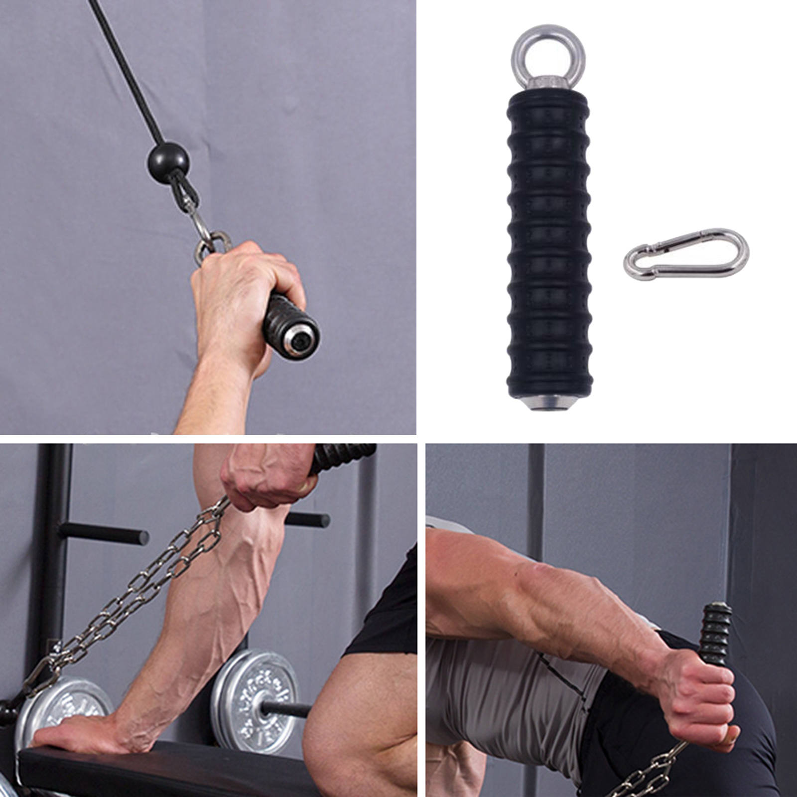 Push Down Single Gym Handle Triceps Strength Pull Up Hand Grips for Cable Machine Attachment Arm Muscle Fitness Equipment