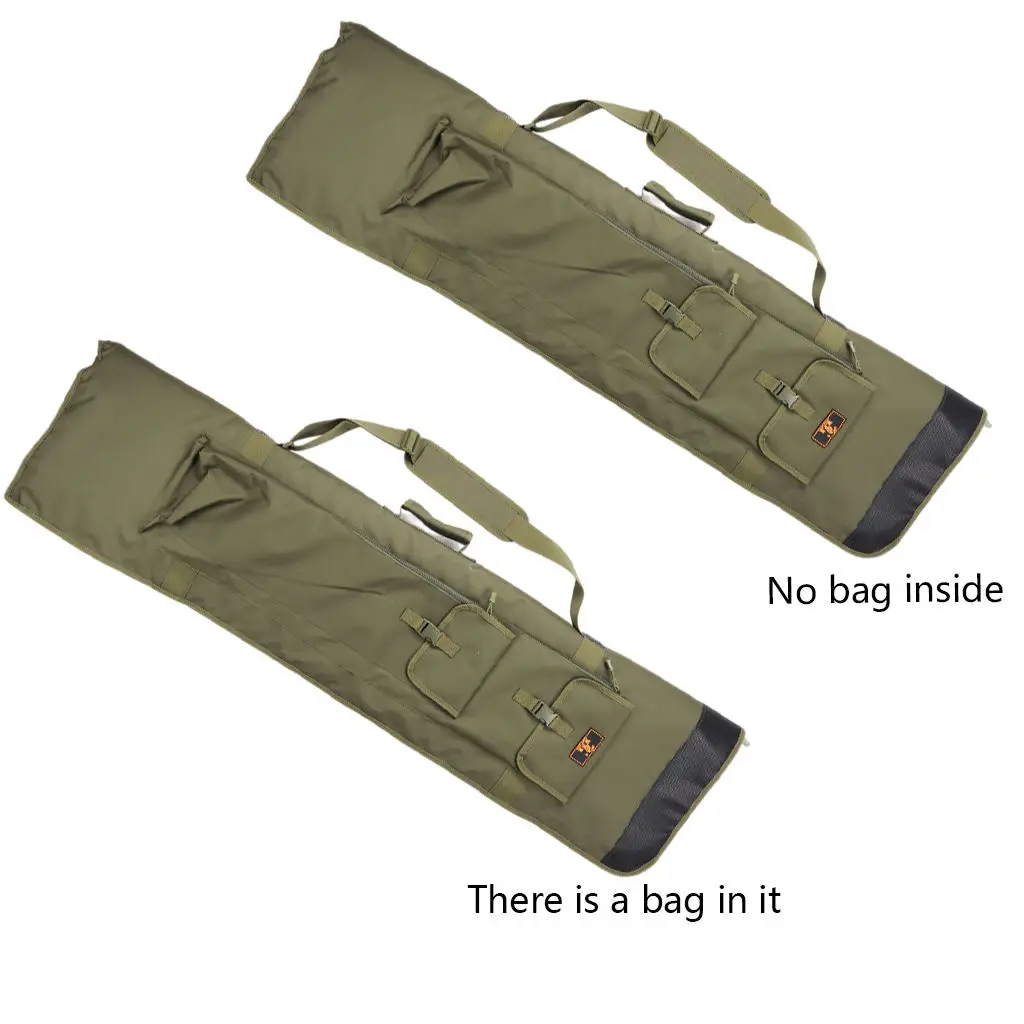 Folded Fishing Rod Carrier Canvas Fishing Pole Tools Storage Bag Case Fishing Poles Gear Tackle Supplies Accessories