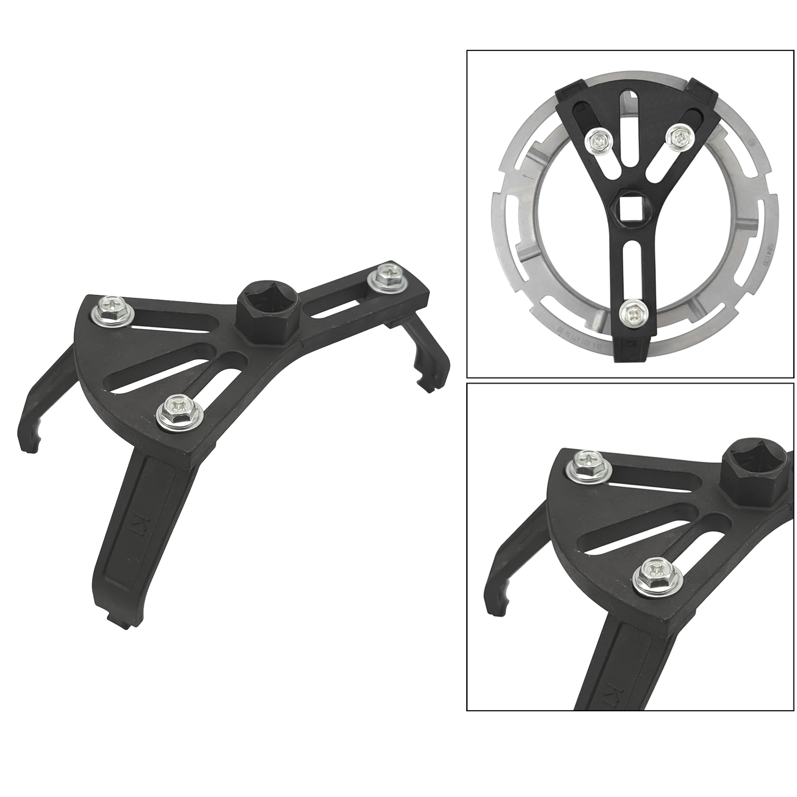 Metal Fuel Pump Lid Tank Cover Wrench Tool Kit Professional Durable