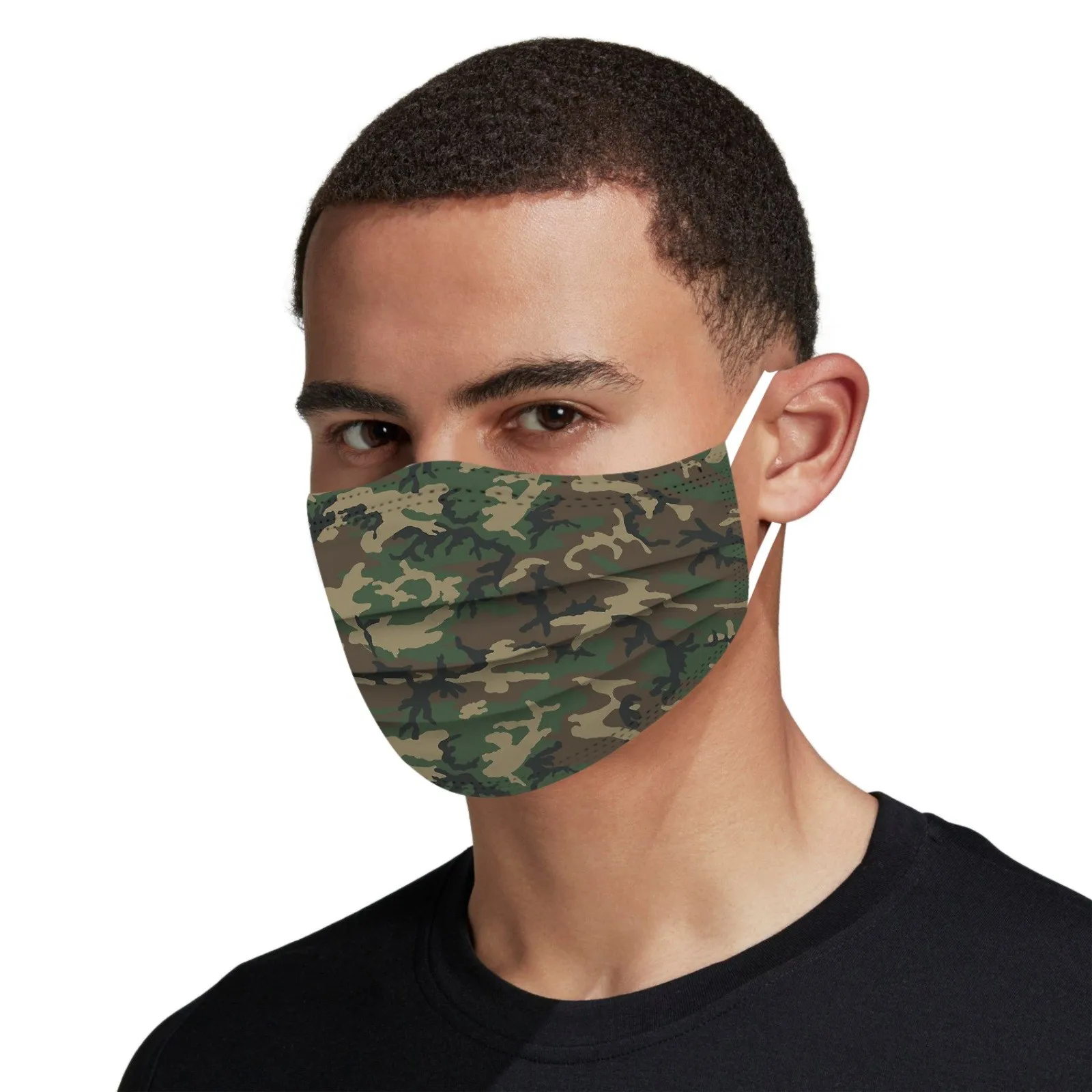 funny mens halloween costumes 50pcs Camouflage Disposable Mask Halloween Cosplay Fashion Printed 3-layer Designer Bandana Mascarillas For Face Cosplay Masque scary halloween costumes