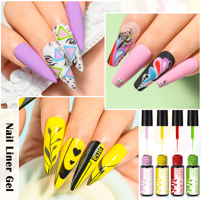 12 colori Pull Line Gel smalto per unghie fototerapia Gel per pittura  fai-da-te Hook Line Manicure forniture speciali per Nail Art colla  spazzolata - AliExpress